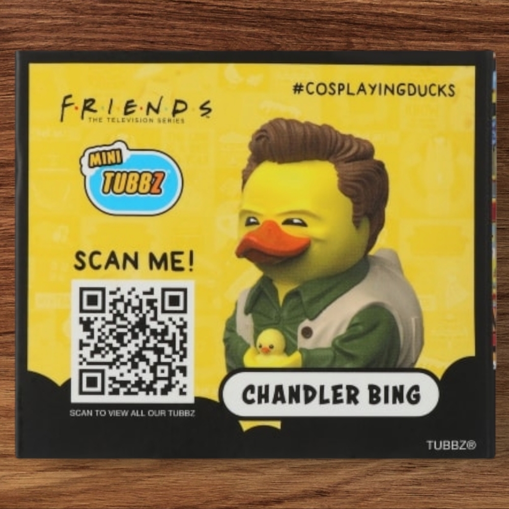 NIB Tubbz Mini Friends Set: Rachel Green, Phoebe Buffay, And Chandler Bing Ducks - Picture 13 of 16